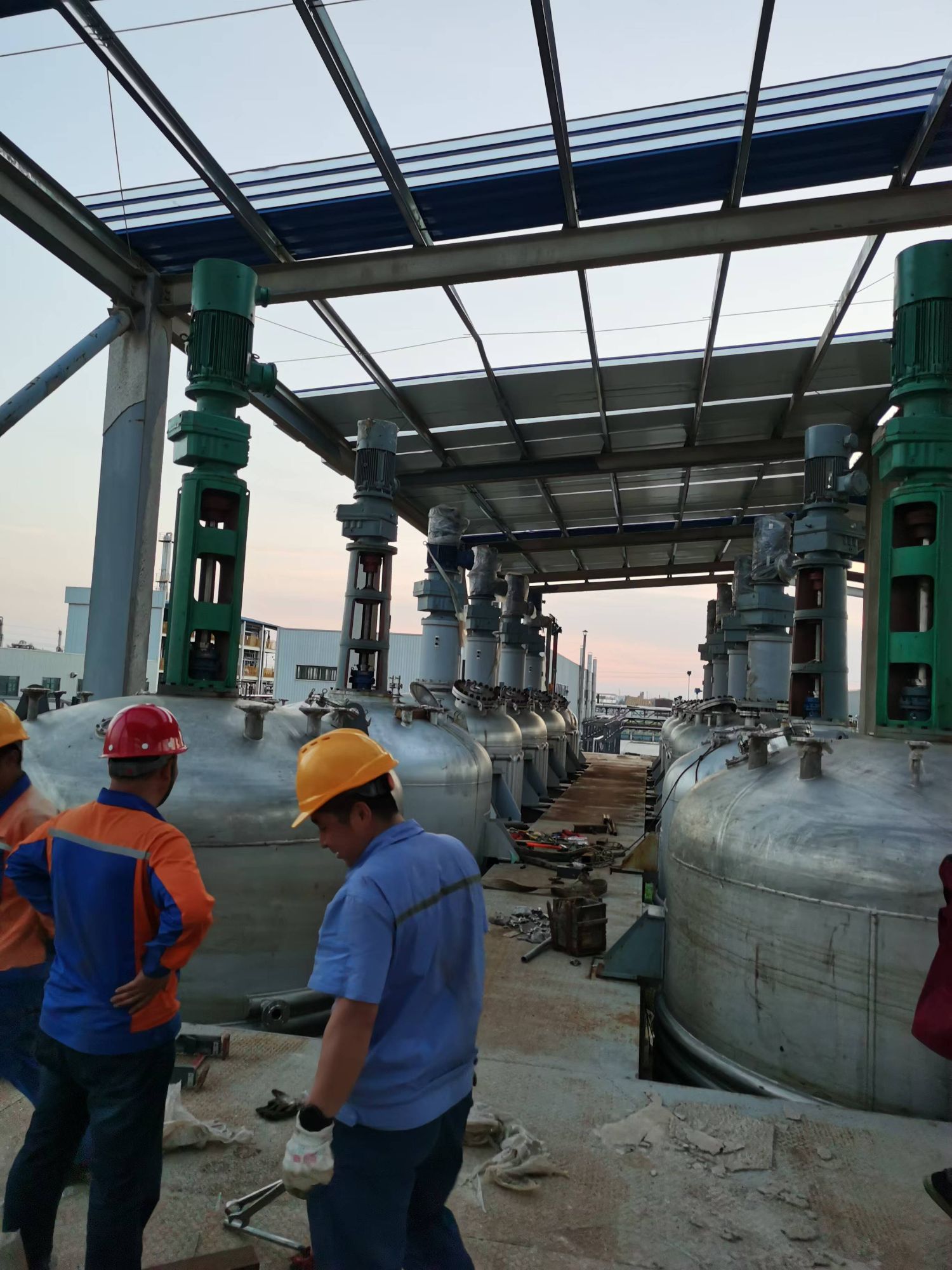 濮陽(yáng)樂(lè)享化科新材料有限公司安裝現(xiàn)場(chǎng)